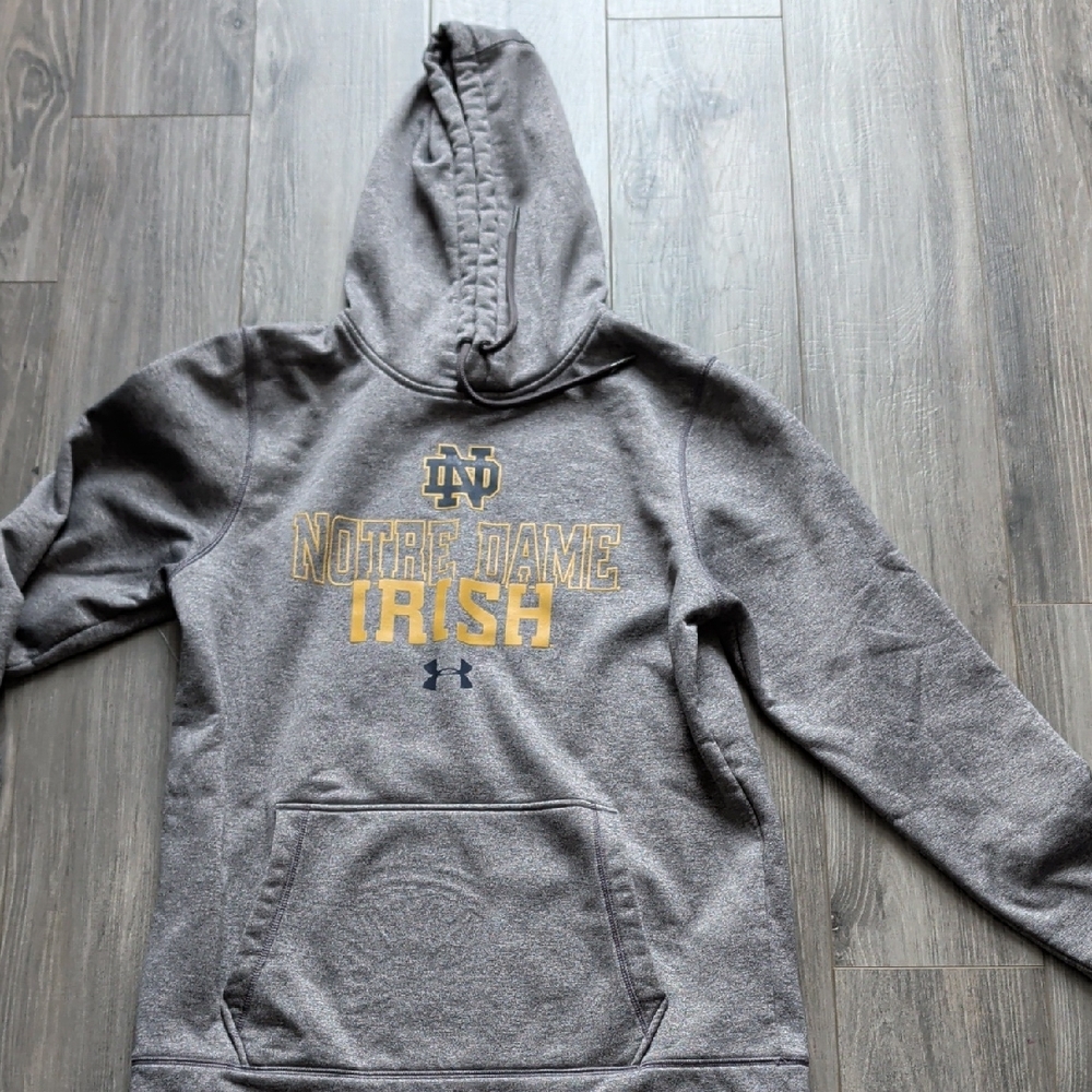 Under Armour Gray Notre Dame Hoodie